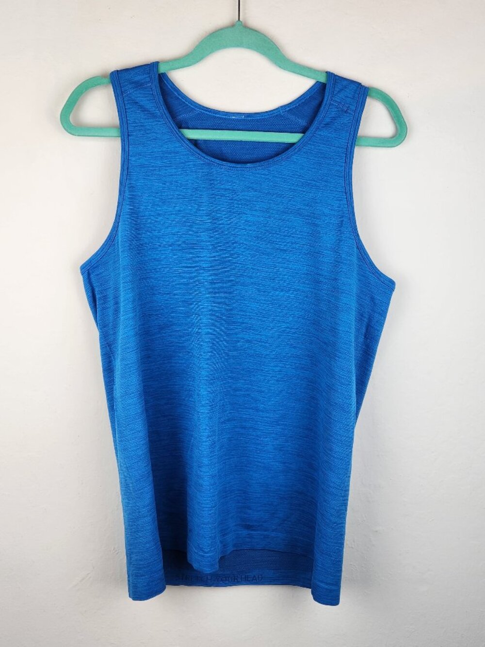 Lululemon Men's Metal Vent Tank Top Heathered Blue size M